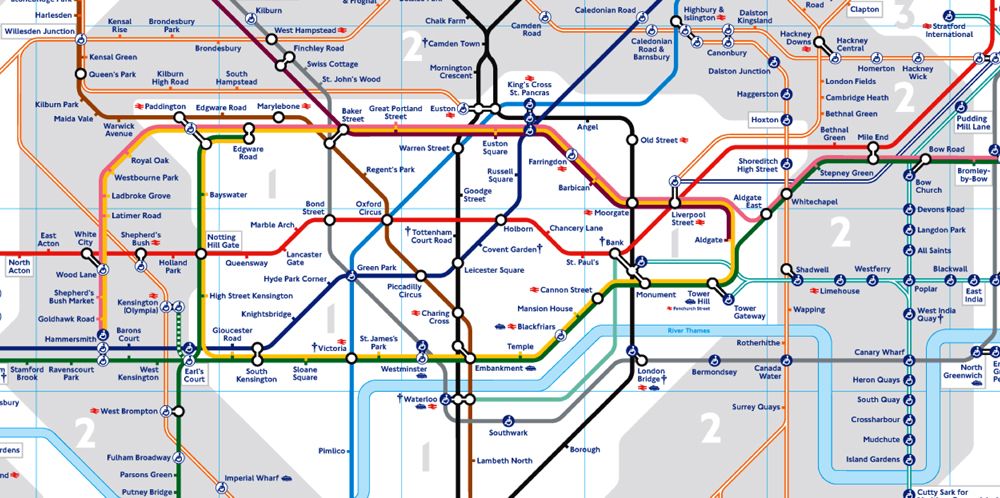 Map London Euston Station - Map Of Counties Around London